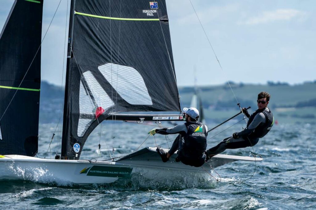 Jack Ferguson and Max Paul at their first European regatta