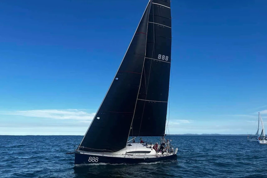 Huntress, Sydney to Hobart competitor, pictured in December 2022.(Facebook: huntress888racing)