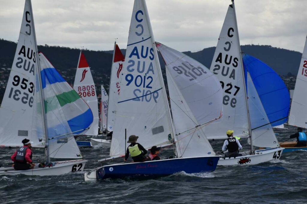 The Off the Beach classes were busy on the River Derwent Image Jane Austin