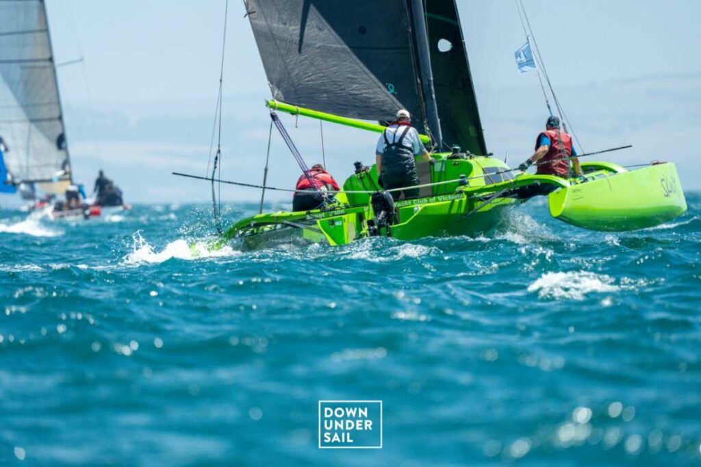 Sknot sits second in the Multihull OMR division