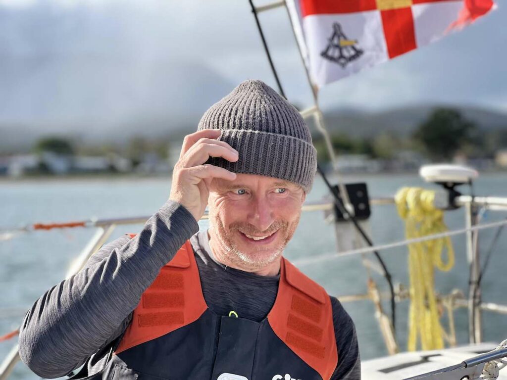 Puffin is dealing with the southern Oceans’ conditions better than her skipper, but Ian’s humour and determination will be precious for the next 2300 miles to Cape Horn! Picture Credit: GGR2022/ DD&JJ