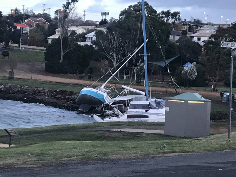 Storm force winds hit Hobart again, damaging boats Mysailing