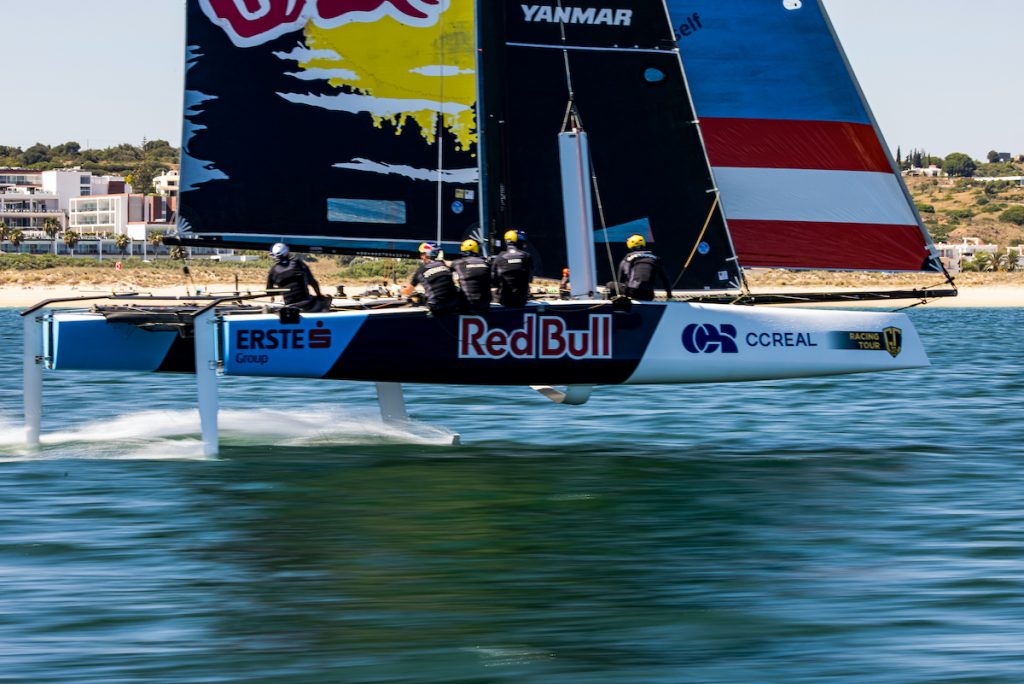 Team Red Bull sailing fast 