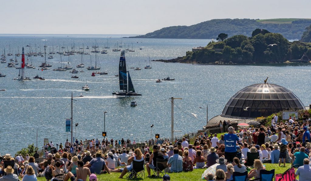 Spectators were in their thousands at SailGP Plymouth.