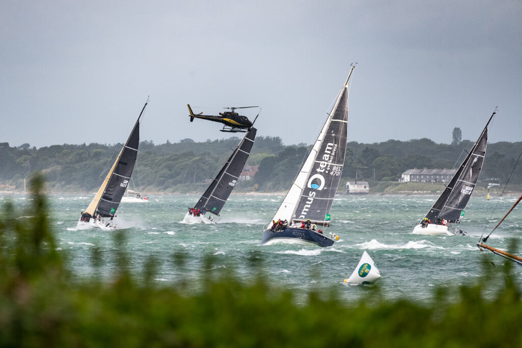 Windy start to the 2021 Rolex Fastnet Race