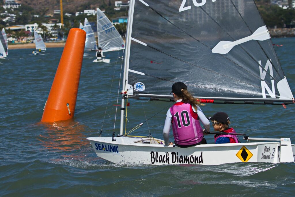 Edith Cullinane and Zachary Tait (NSW) sailing Black Diamond