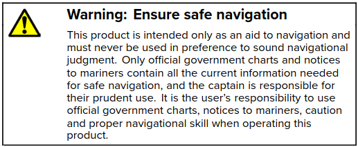 GPS manual warning.