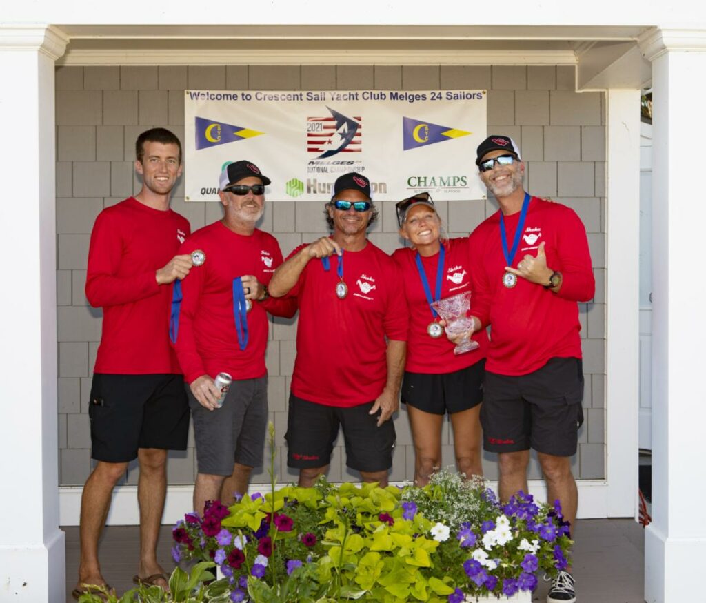 KC Shannon, Ben Lynch, Elisabeth Whitener, Tommy Sawchuk, John Bowden from Shaka at awards ceremony.