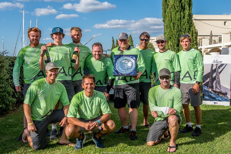 Team Aqua at the awards ceremony.