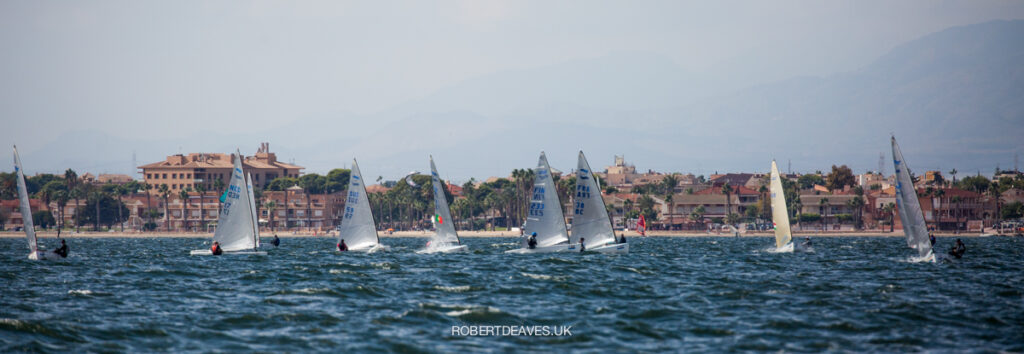 Fleet sailing upwind