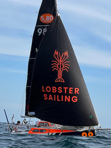 Severin Hummer ON A SPINNAKER REACH.