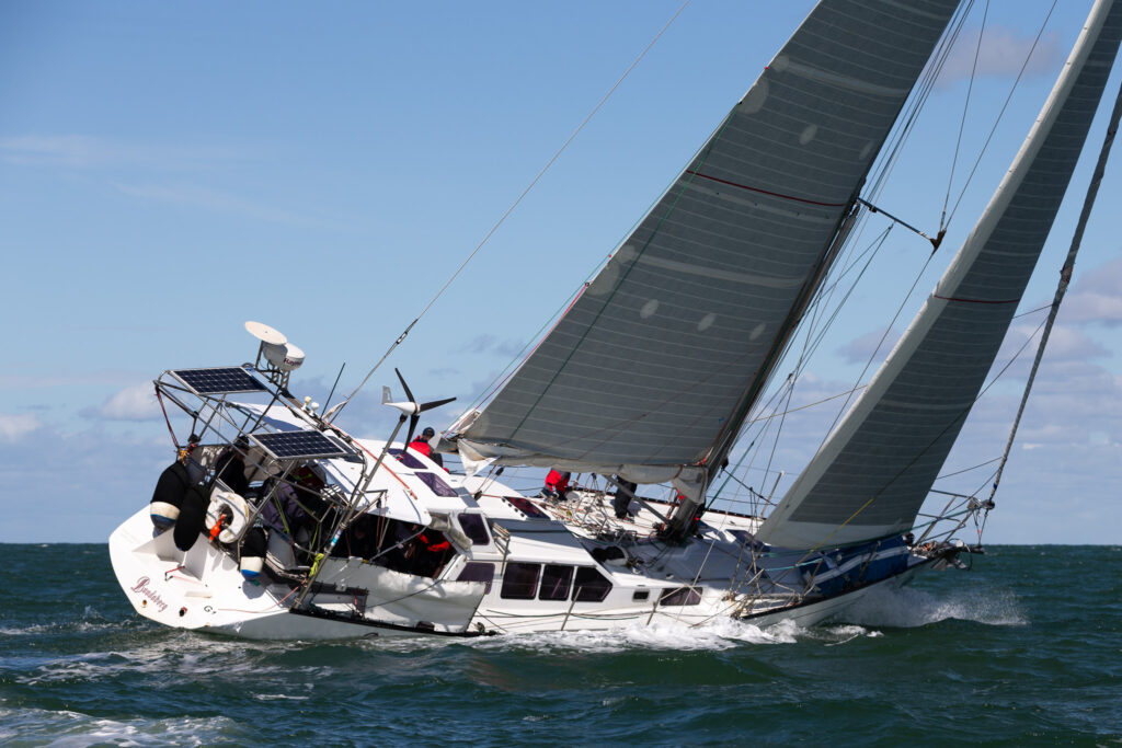 Bundaberg sailing upwind.