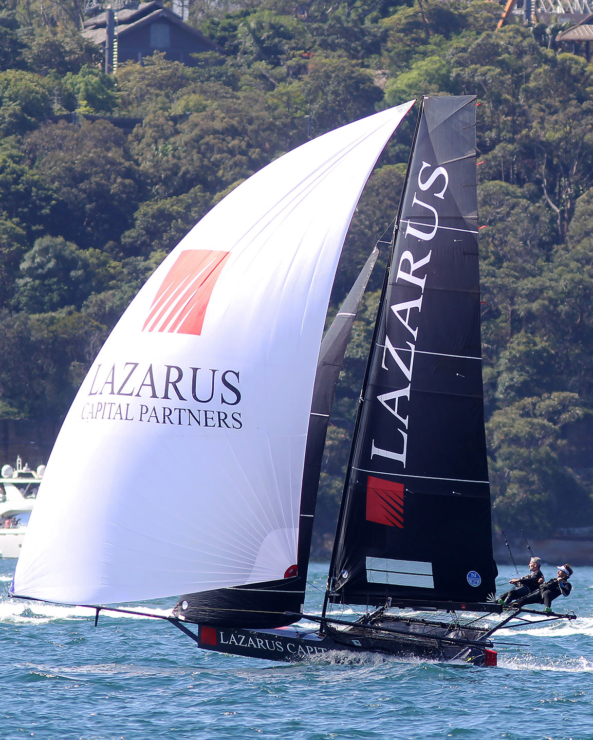 Lazarus Capital Partners on a spinnaker reach.