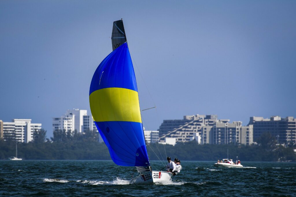 VX sailing on a kite reach.