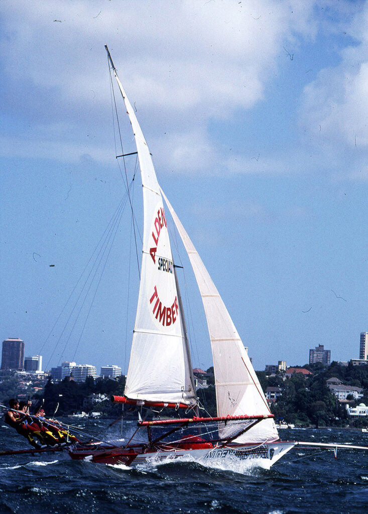 Aldenricks Timbers sailing upwind.