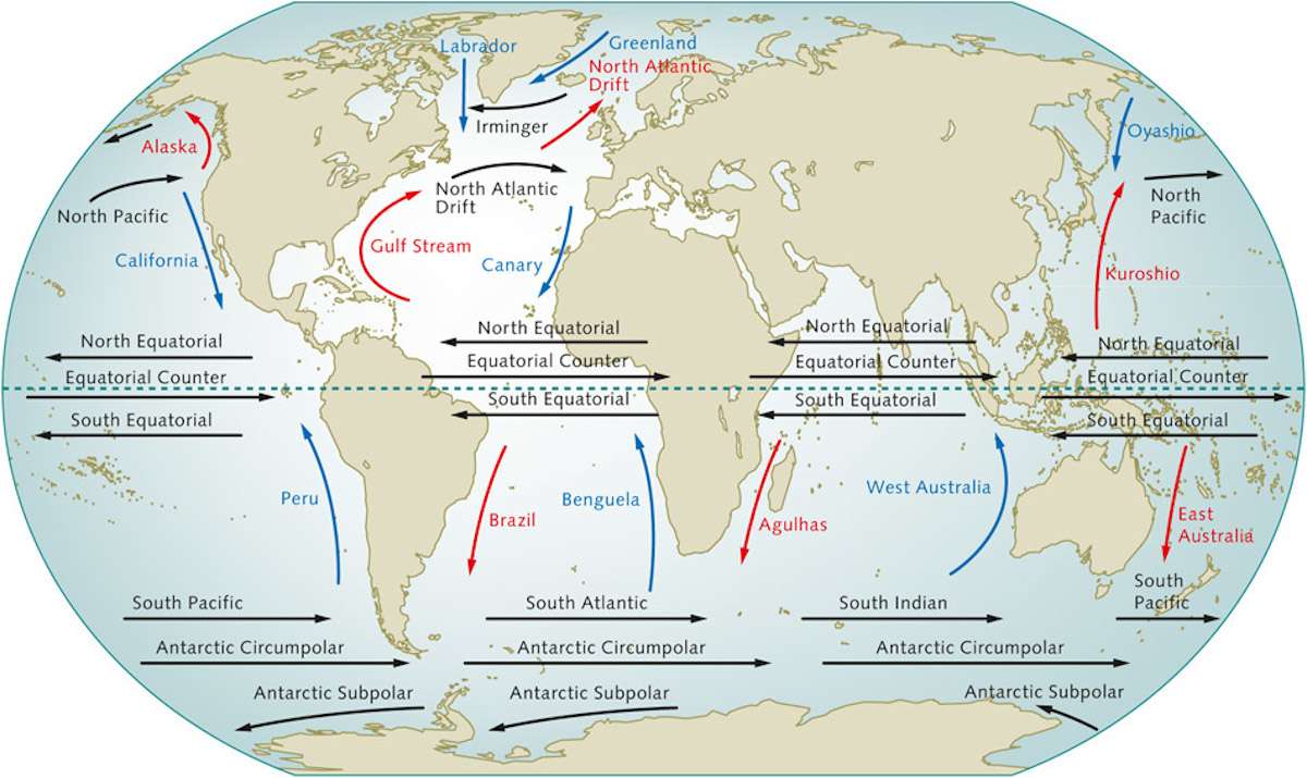 Ocean surface currents - MySailing