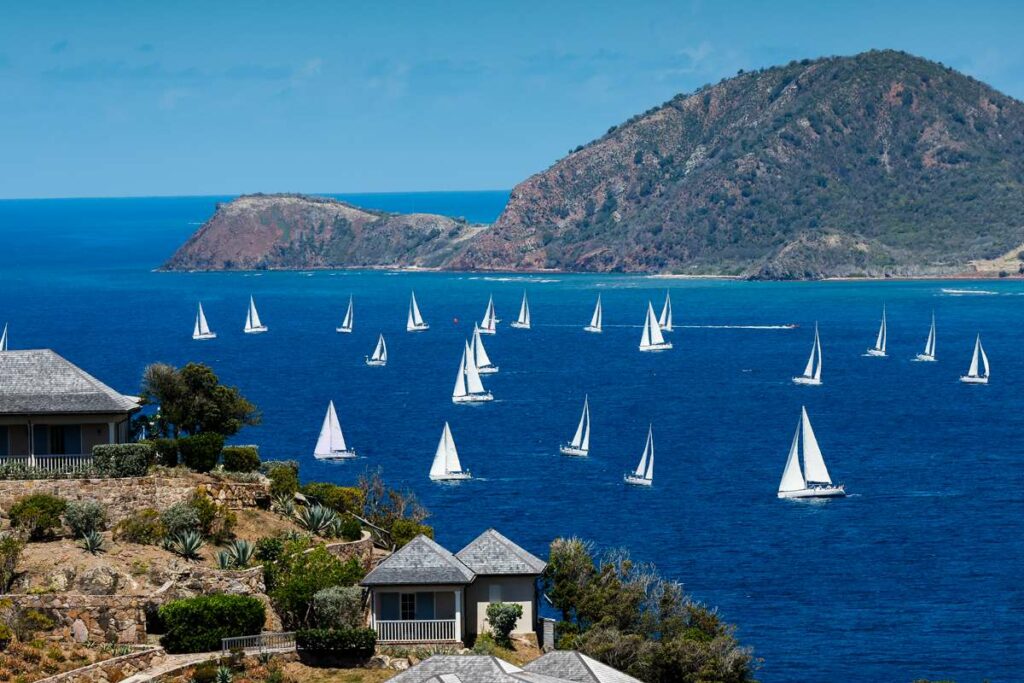 The Bareboat and Club Classes enjoyed racing in the spectacular waters of Antigua © Paul Wyeth/pwpictures.com