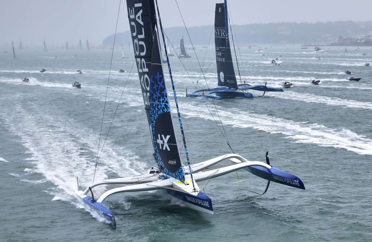 Ocean Racing Trimarans Start of the Rolex Fastnet Race - The worlds biggest offshore race ...
