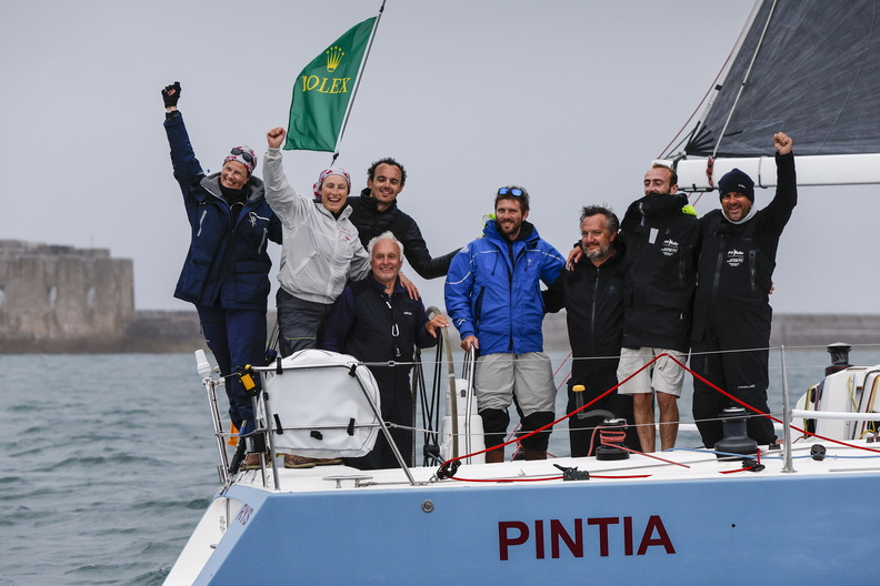 Winning IRC One - Gilles Fournier and daughter Corinne Migraine on their J/133 Pintia © Paul Wyeth/pwpictures.com