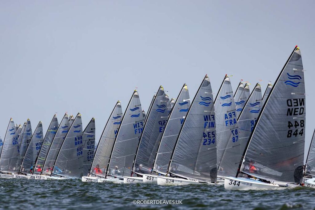 Day 2 of Finn World Masters in Medemblik