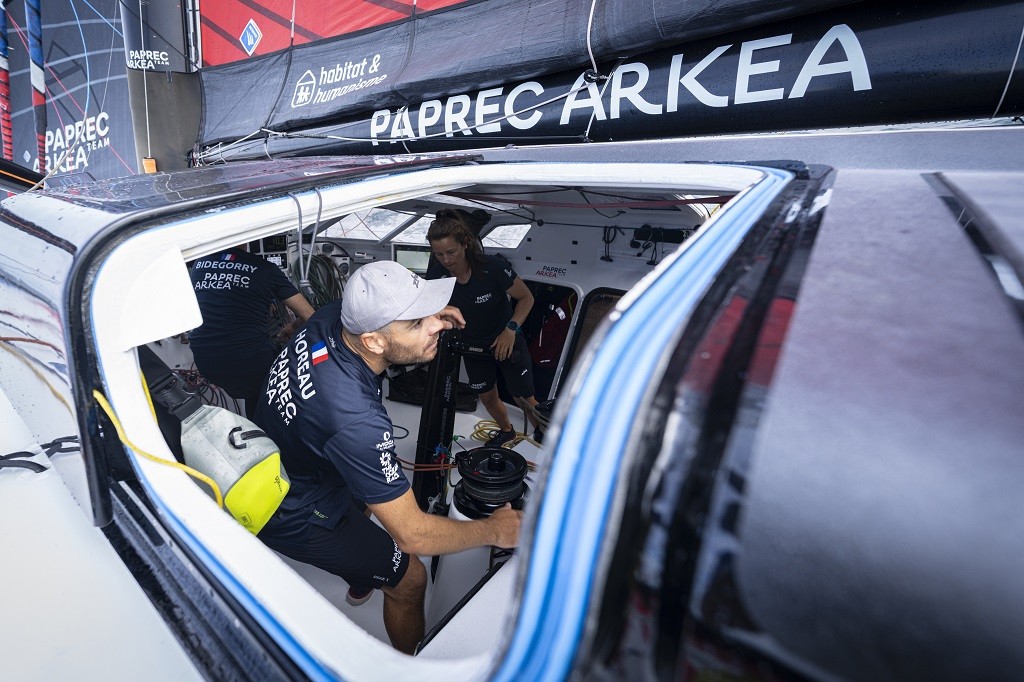 Yoann Richomme on Paprec Arkéa © Yann Riou, PolaRyse