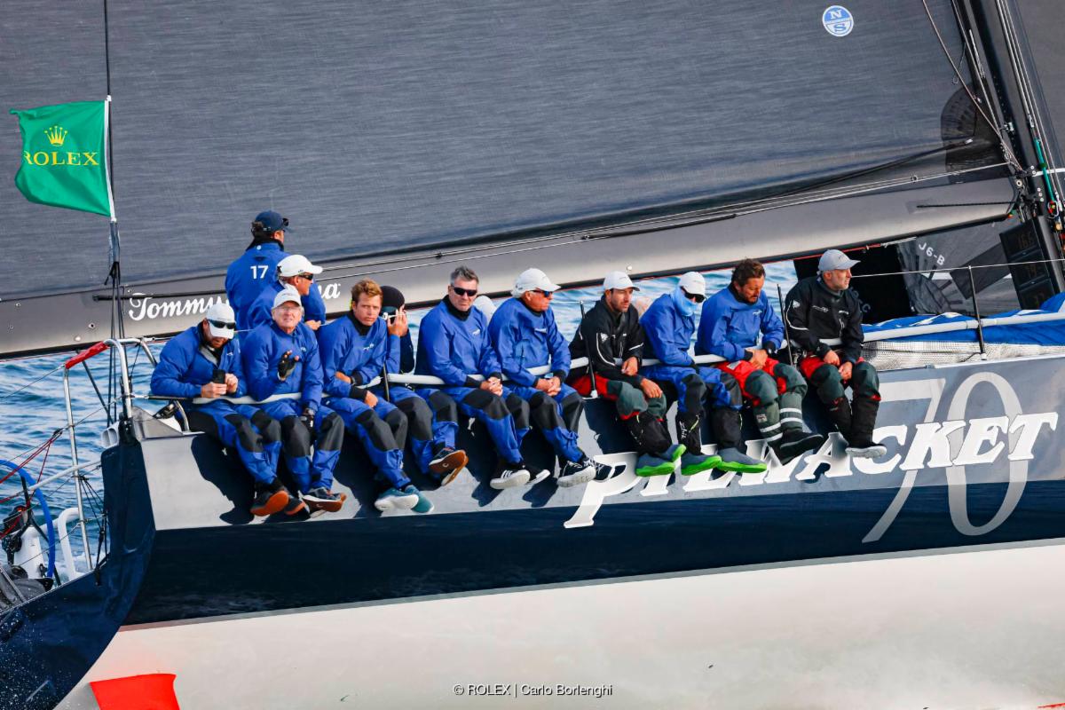 Roy P Disney's Pyewacket 70 currently lies third in IRC SZ © ROLEX/Carlo Borlenghi