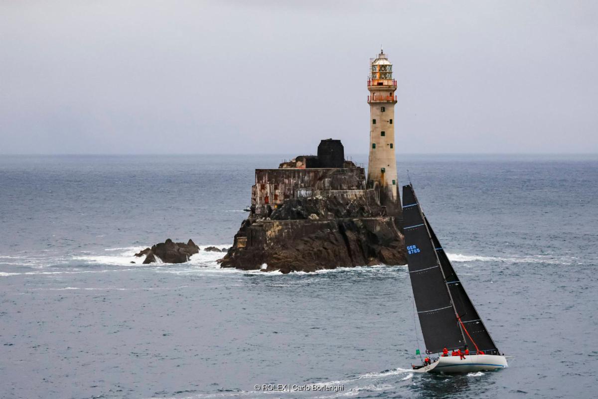 Stefan Jentzsch's Black Pearl was the first Admiral's Cup yacht to the Fastnet Rock © ROLEX/Carlo Borlenghi 
