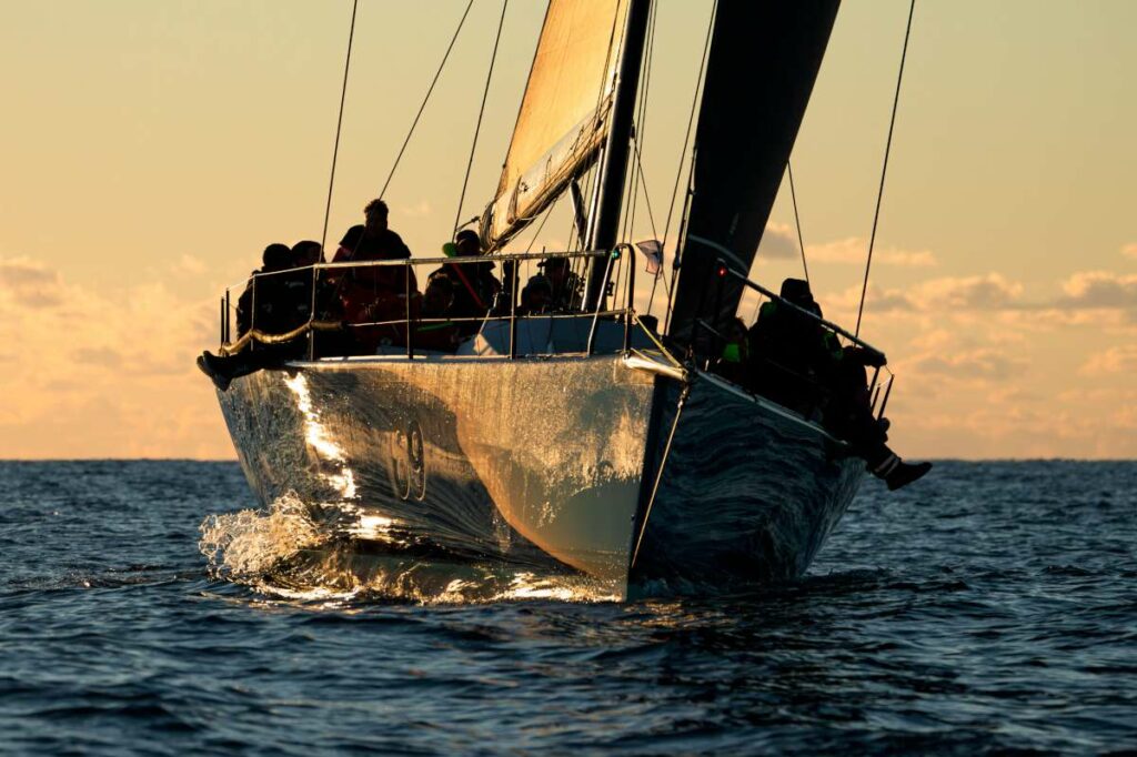 Smuggler approaches the finish to claim Overall Honours in 2025 NSGCYR - Credit: CYCA | Ashley Dart