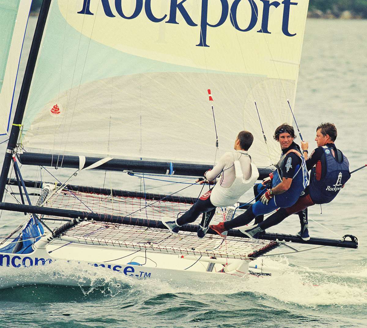 Rockport crew checks out the opposition (Frank Quealey)