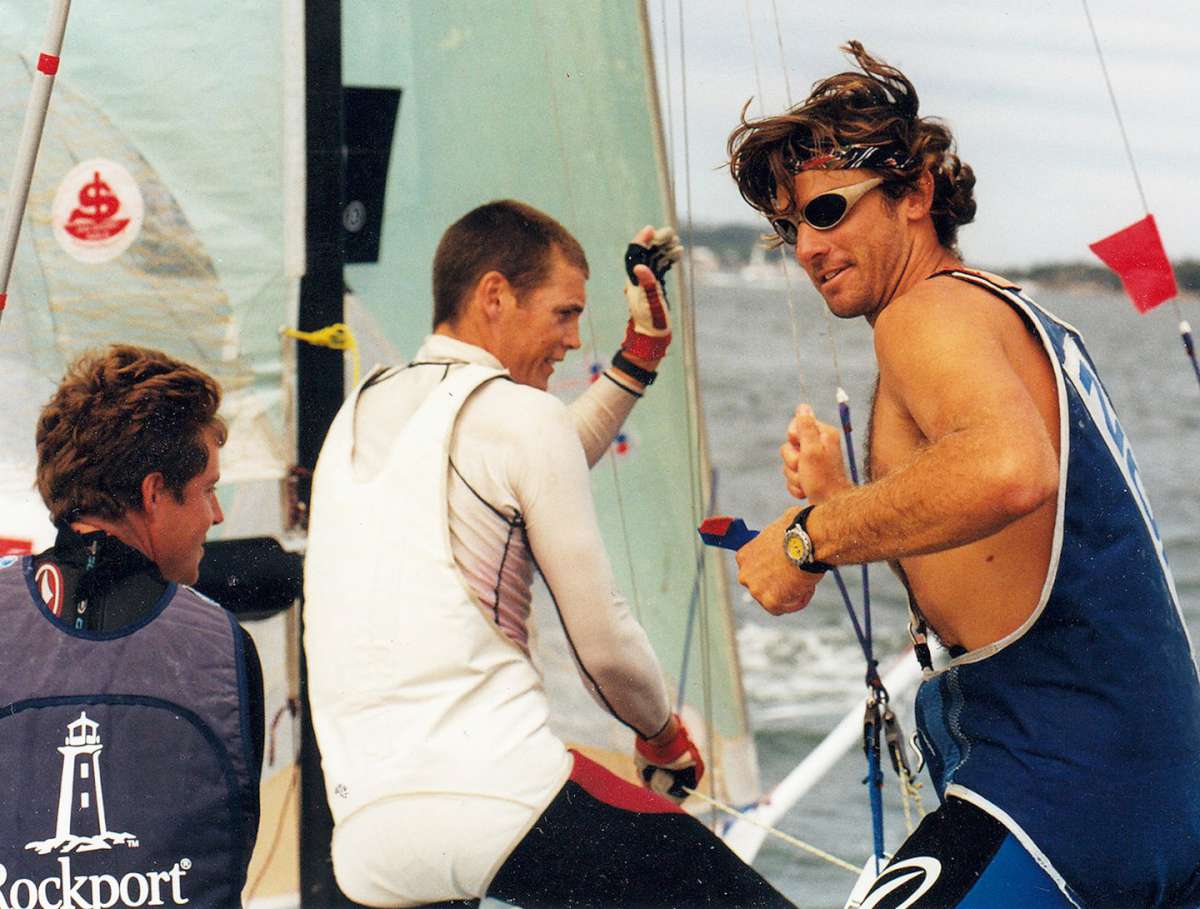 Rockport's 1999 Giltinan winning crew immediately after the last race (Frank Quealey)