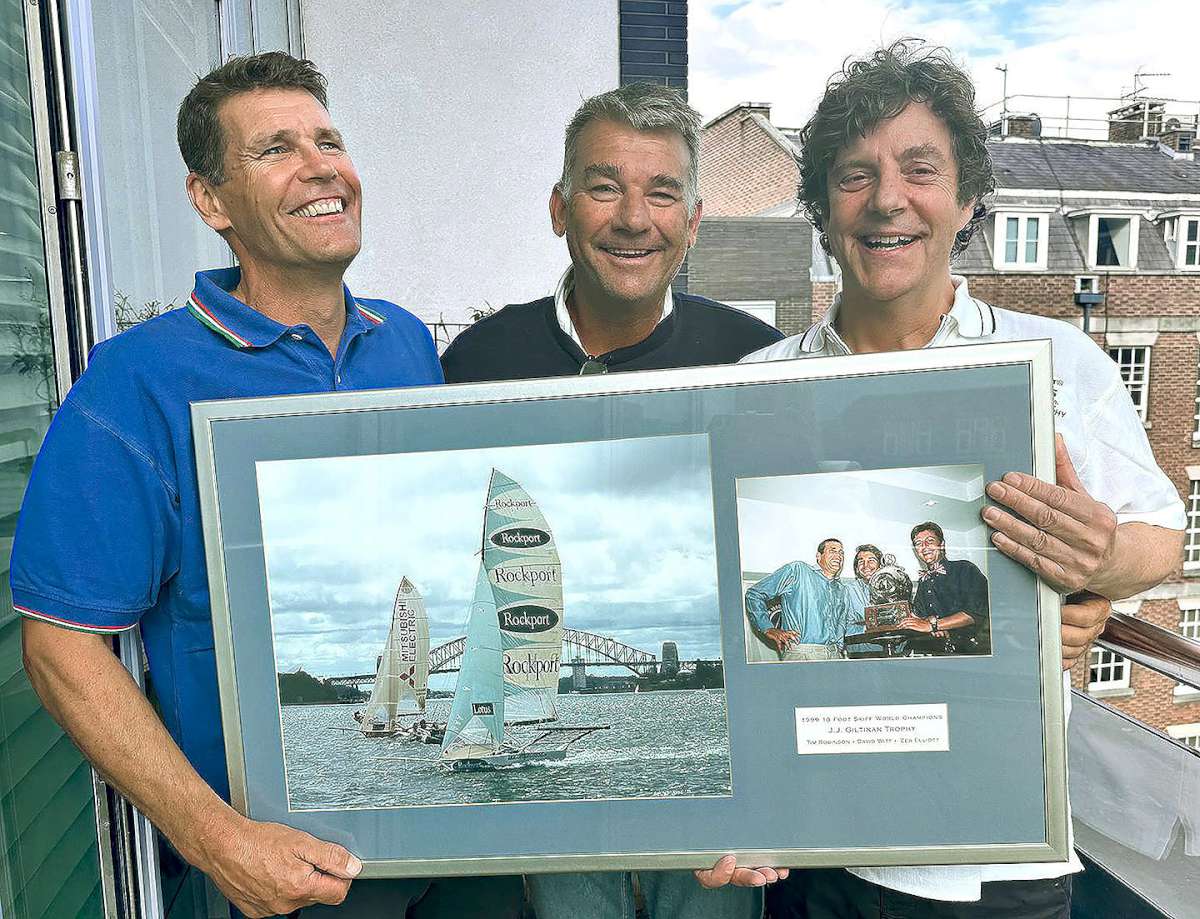 Rockport's 1999 JJ Giltinan World Championship crew in 2025