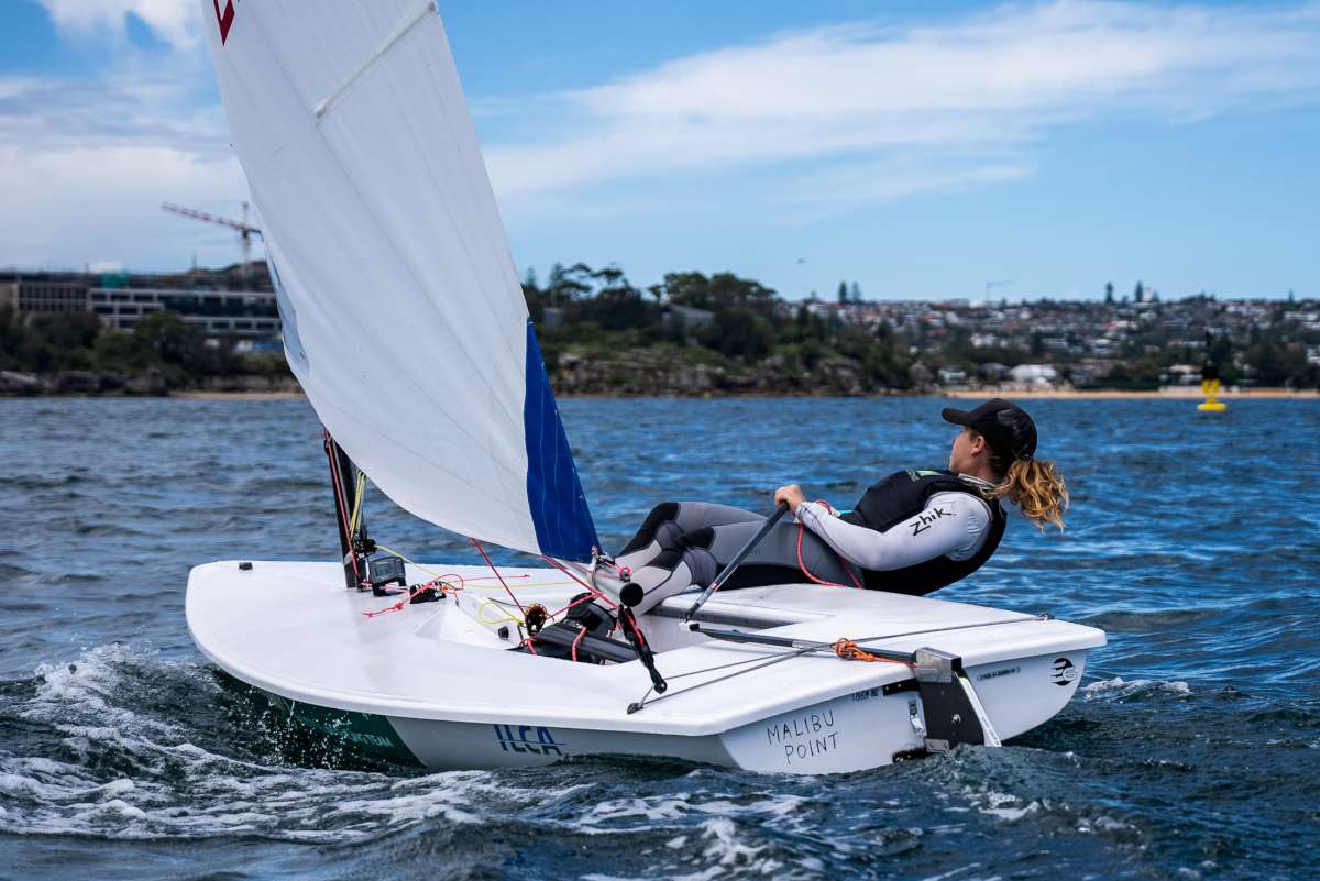 Zoe Thomson sailing the Element Six CREDIT Beau Outteridge