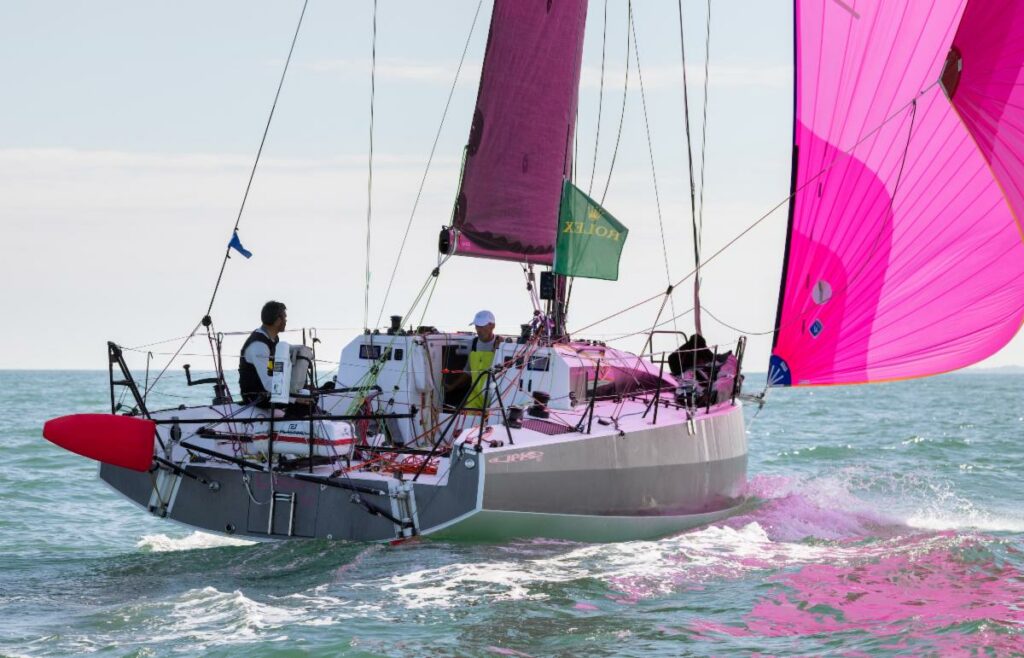 JPK 1050 Léon approaching the finish of the Rolex Fastnet Race © ROLEX/Carlo Borlenghi