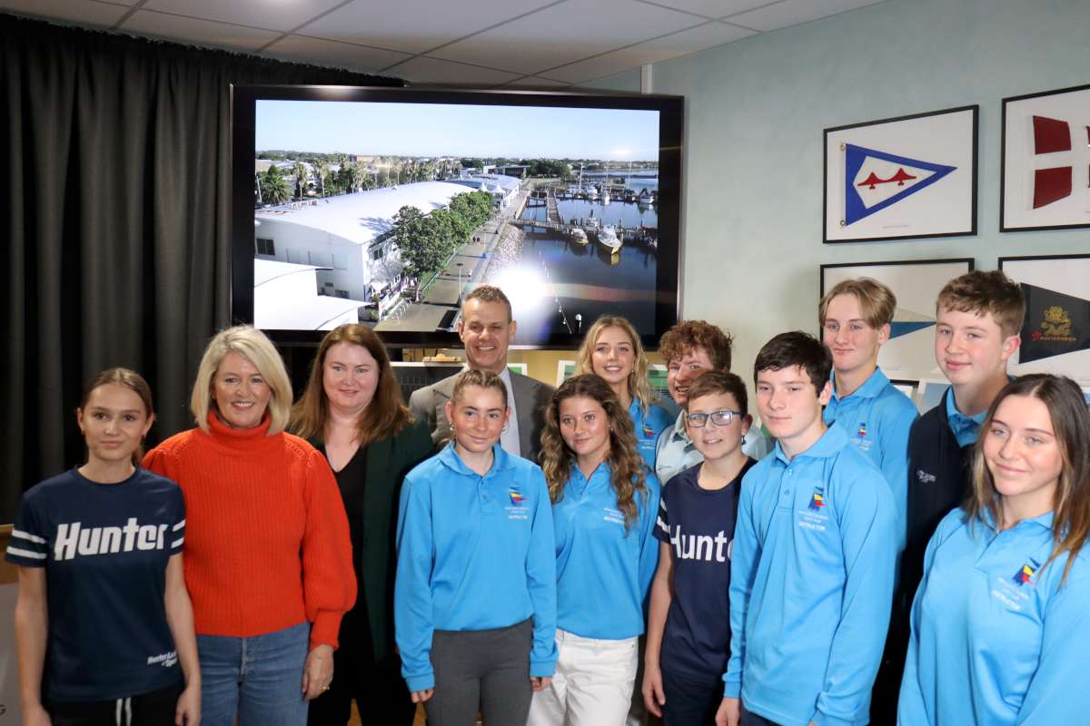 Ministers Crakenthorpe, Moriarty, Cately with NCYC Sailing Academy instructors