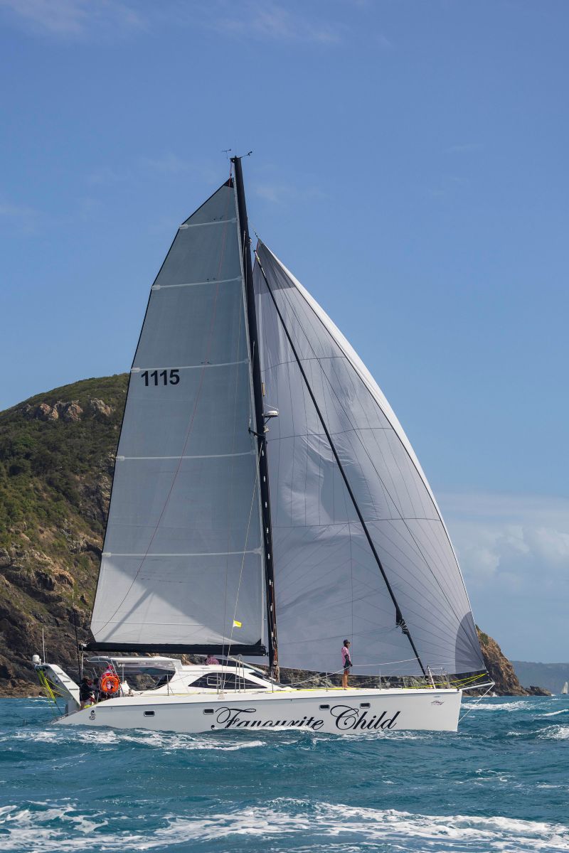 Gavin Le Sueur's Favourite Child is in the Multihull Passage division - Andrea Francolini, ABRW pic