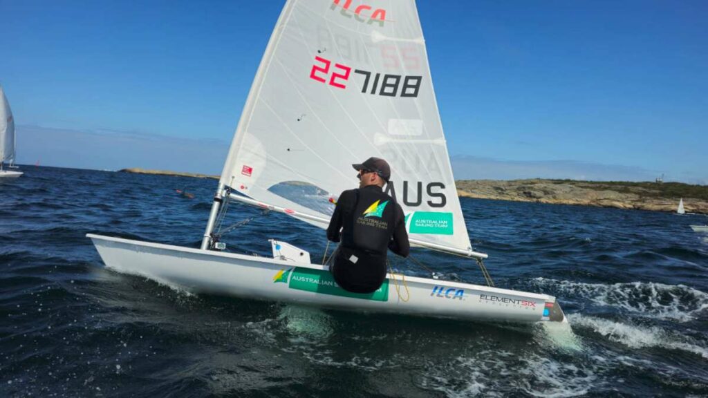 Zac Littlewood ahead of ILCA Europeans CREDIT Michael Blackburn