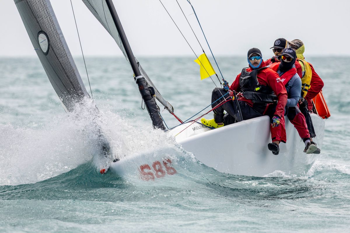 Getting a little damp on YaYa - Andrea Francolini, ABRW pic