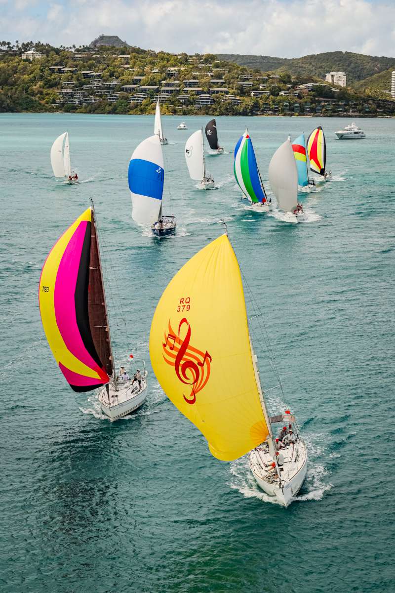 HIRW25 Hamilton Island Orange div leaves Dent Passage on day 5 of racing_Salty Dingo