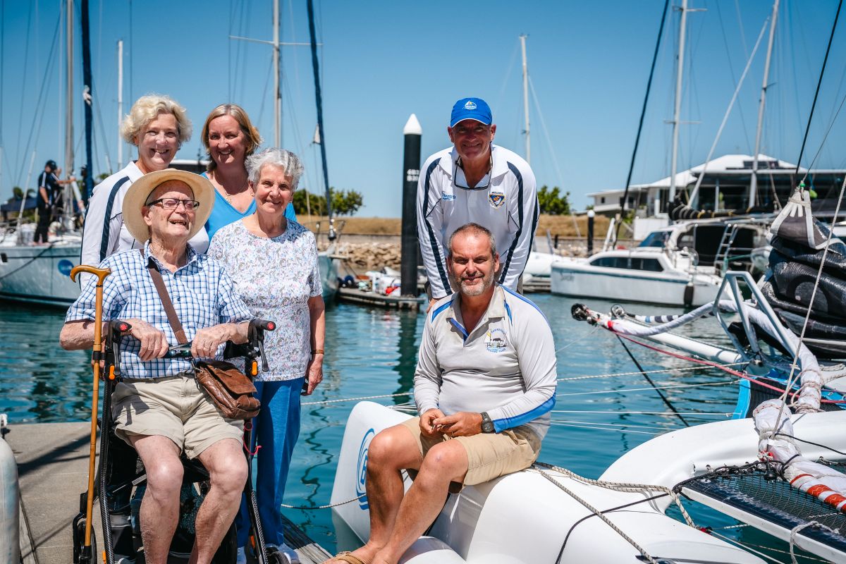 Ray Martin (in cap), brother Ian (front of Ray), sister Rosemary, Ray's wife Mandy (blue shirt), parents Dale & Margaret - Revolution Productions pic