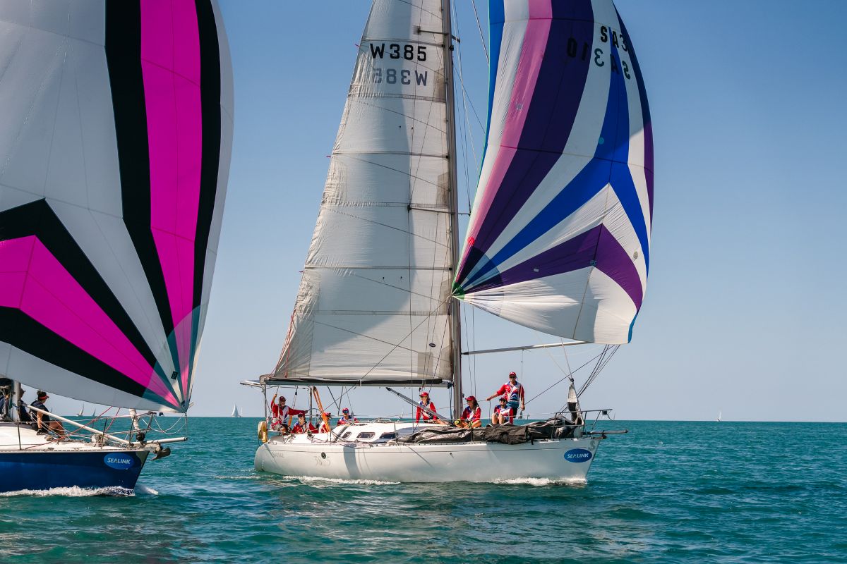 Celebrity and Shiraz IV battle it out downwind - Revolution Productions pic