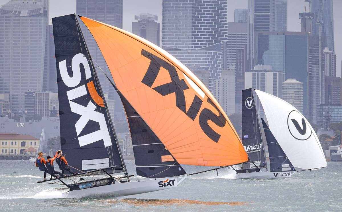 Flying southerly spinnaker run at the 2025 Giltinan Championship (SailMedia)