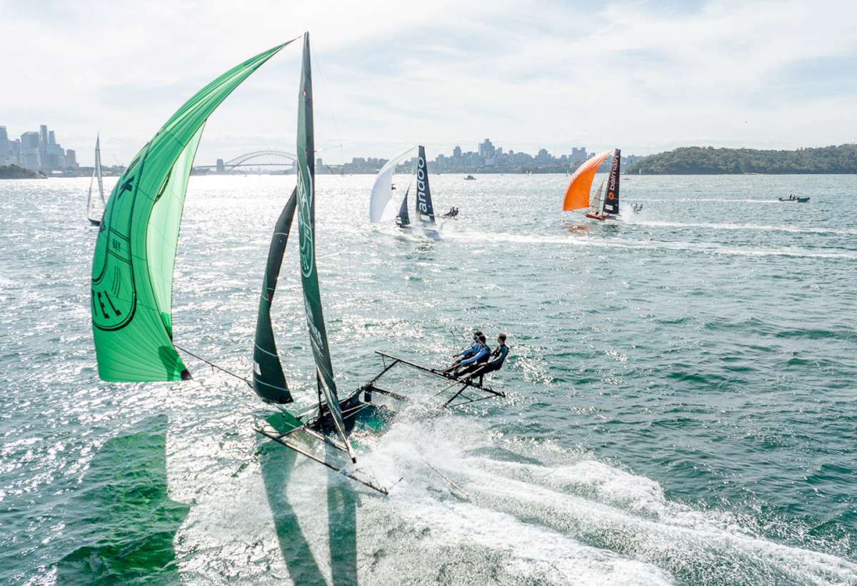 Racing to the finish line in a NE wind during the 2023-24 season(SailMedia)