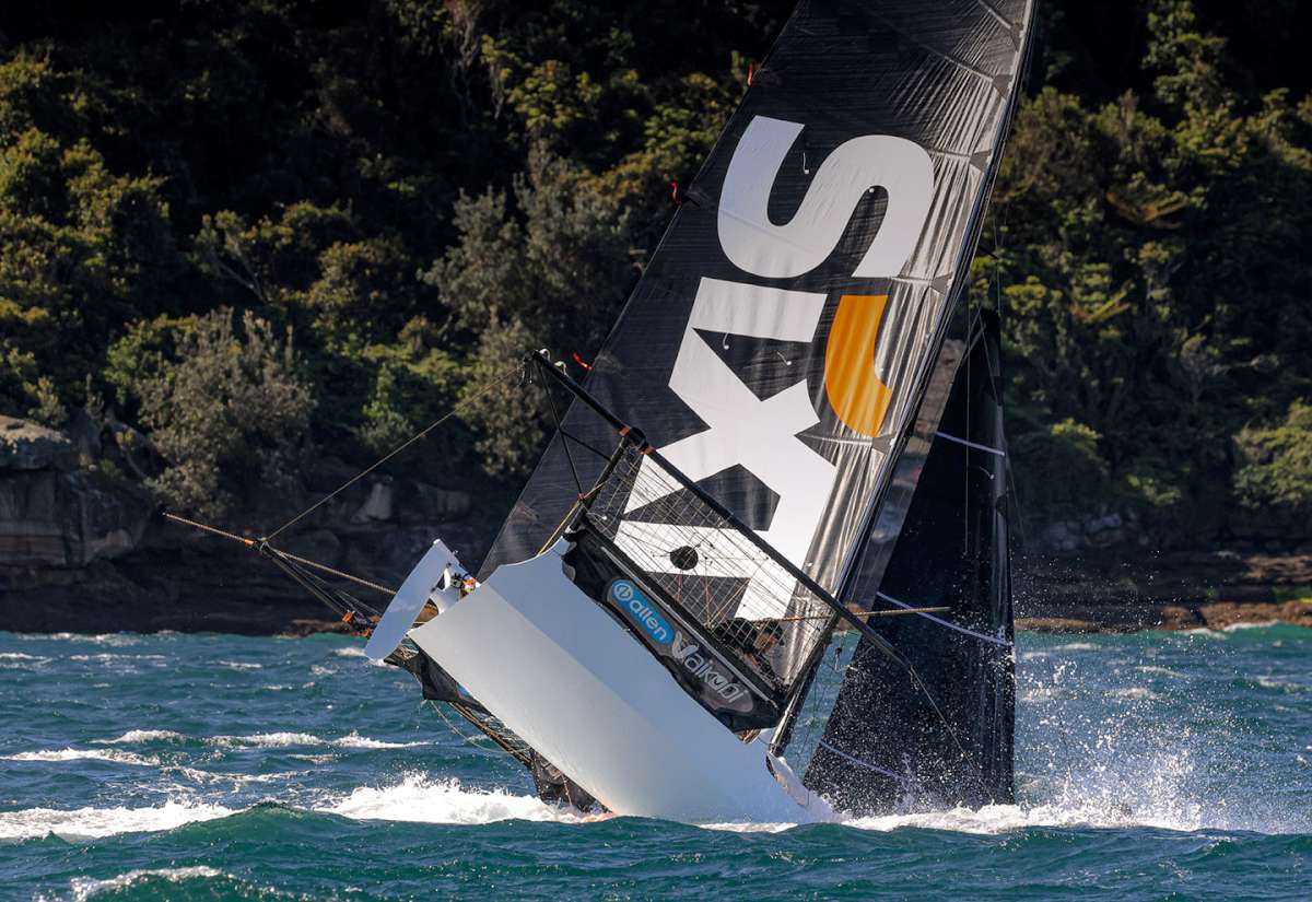 Southerly wind capsize in last year's Spring Championship- (SailMedia)