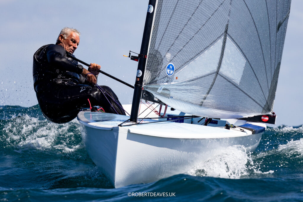 Rob McMillan, AUS at the 2025 Finn Gold Cup in Cascais - Credit Robert Deaves