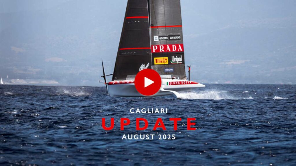 Luna Rossa team has resumed its program at the Cagliari base