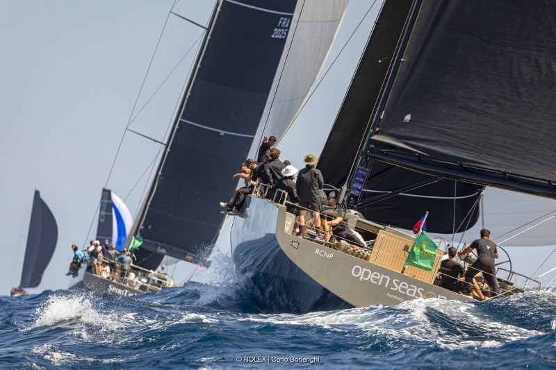 The Maxi 3 Class boasts the most entries, with 14 maxi yachts competing in the Maxi Yacht Rolex Cup. Photo credit: Rolex/Carlo Borlenghi