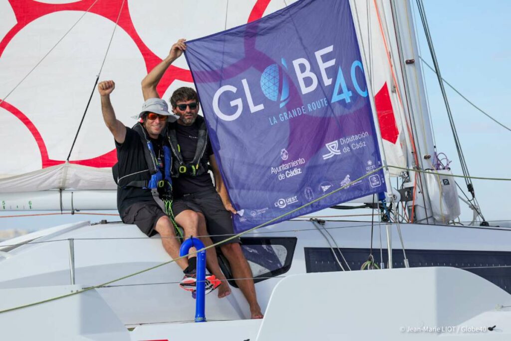 A successful start to the Globe40 for Ian Lipinski and Antoine Carpentier - Credit Jean-Marie Liot / Globe40