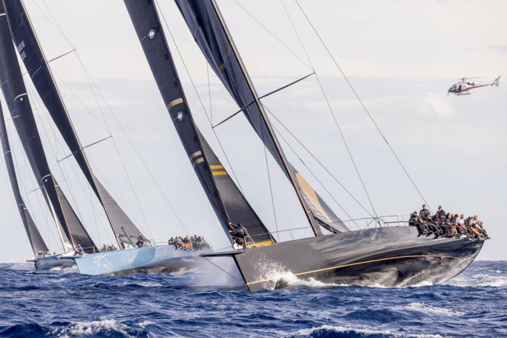 Maxi 1 sailed windward-leewards today. Photo: IMA/Studio Borlenghi 