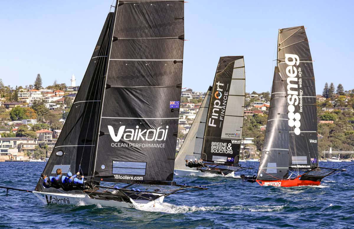 Crossing the fleet at the 2025 JJs (SailMedia)