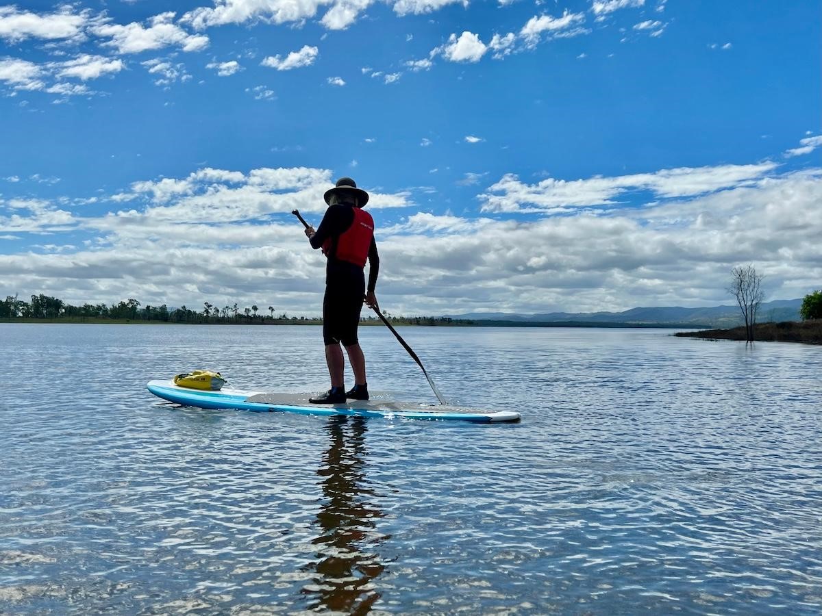Standup Padddling at Lake Samsonvale Water Sports Association Open Day